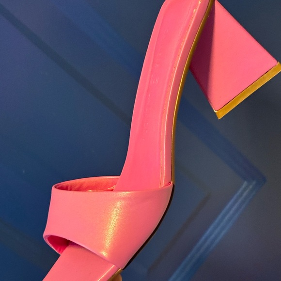 Chinese Laundry mules size 7.5, retro pink mules, Barbiecore heels - Picture 1 of 5